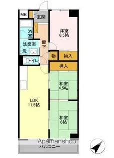 エクセルハイム城山【3階】の間取り