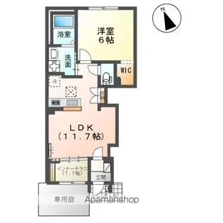 サンテラス宮ノ下【1階】の間取り