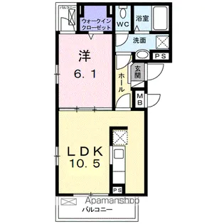 アプリコット【2階】の間取り