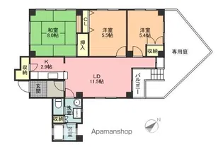 シルク壱番館【1階】の間取り