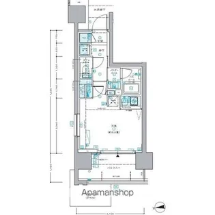 セントラルプレイス新宿御苑前【4階】の間取り