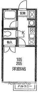 東京都杉並区今川1丁目【アパート】の間取り
