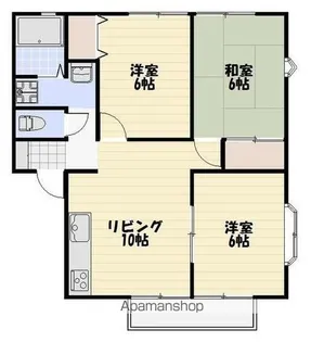 メルベーユ木元B棟【2階】の間取り