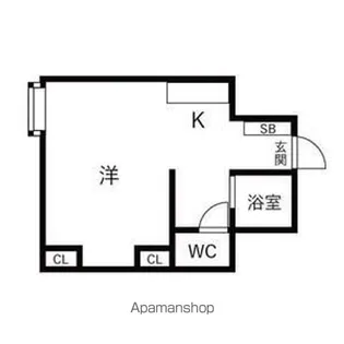メゾンドEBA菊水【206号室】の間取り