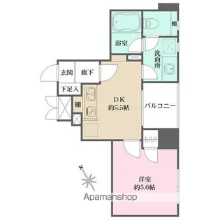 藤和シティホームズ上野山伏町【7階】の間取り