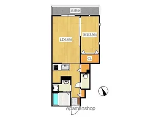 YOURMAISON社ノ木【103号室】の間取り