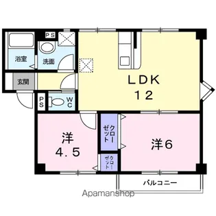 第3龍球園ハイツ【2階】の間取り