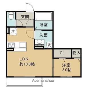 プランドール【2階】の間取り