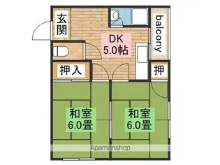 ハイツチェリー【203号室】の間取り