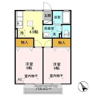 サニーハウスM【1階】の間取り