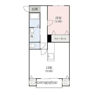 アンディーハウス【103号室】の間取り
