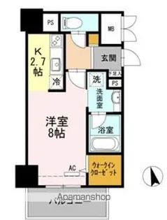 ウェルブライト博多ステーション【6階】の間取り