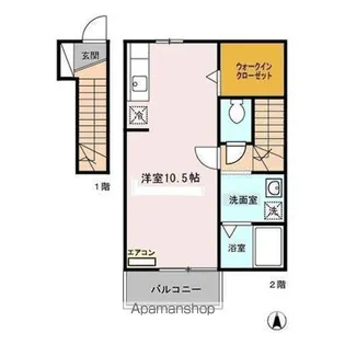 セジュール外旭川【2階】の間取り