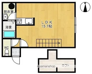 オークヒルズ−Ⅰ【208号室】の間取り