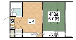 ロイヤルコート花菱【202号室】の間取り