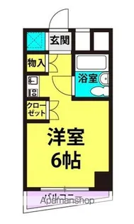 キューブ東塚口【112号室】の間取り