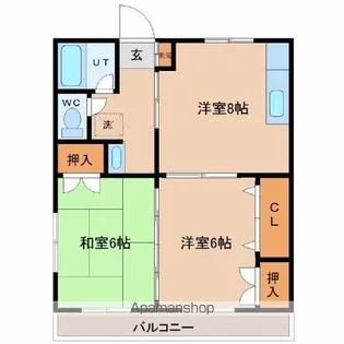 マミール86【202号号室】の間取り