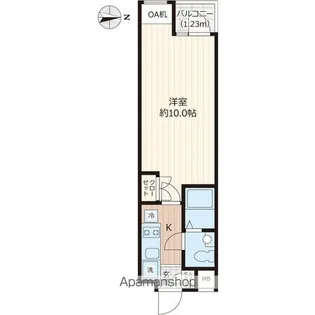 BEVERLY HOMES 下赤塚【3階】の間取り