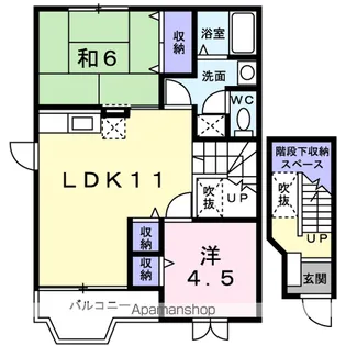 クレストール諏訪前【2階】の間取り
