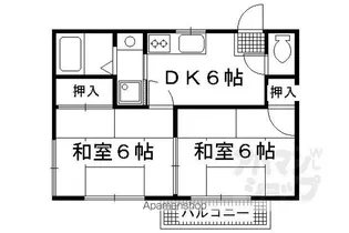 洛西ハイツ【201号室】の間取り