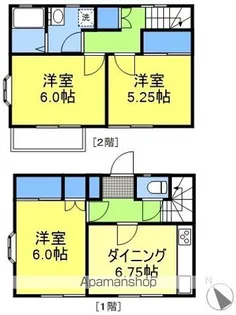 ルーミー甲府76号館【101号室】の間取り