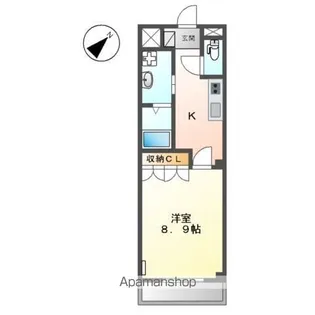 グリーングラス壱番館【2階】の間取り