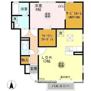 シンフォニー D【1階】の間取り