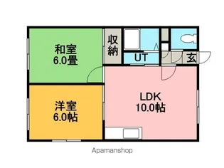 シティサイド花川【202号室】の間取り