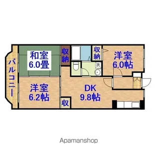 アヴニール梨の樹【1階】の間取り