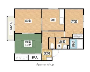 メゾン・リヴァージュA棟【102号室】の間取り