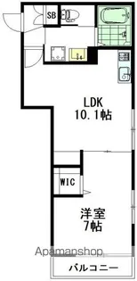 クレールヴェール【1階】の間取り