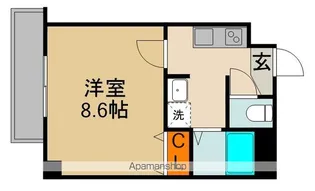 アヴェーレ早苗【7階】の間取り