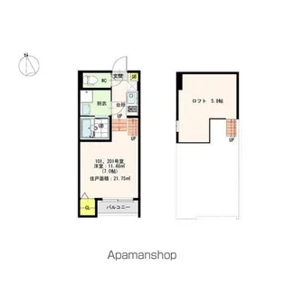 VILLA EMILIA【201号室号室】の間取り