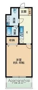 ビューサイト大濠南【6階】の間取り