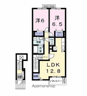 アンジュ ボワA【2階】の間取り