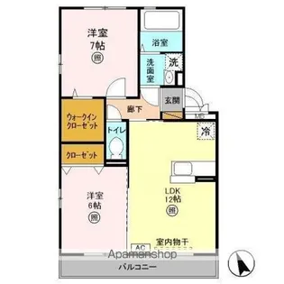 クレアール【2階】の間取り