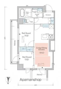 アーバネックス南品川Ⅱ【2階】の間取り