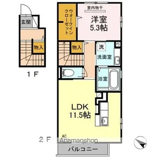 SEJOURーN【2階】の間取り