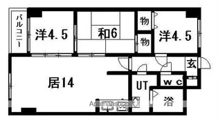 パークアヴェニュー広和NO,10【403号室】の間取り