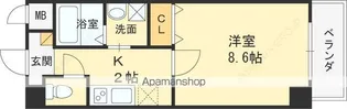 アーバンリブ【406号室号室】の間取り