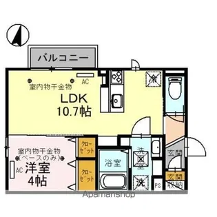 エキサイト【1階】の間取り