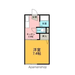 メゾンドピュール【203号室】の間取り