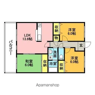 アゼリアⅡ【402号室】の間取り