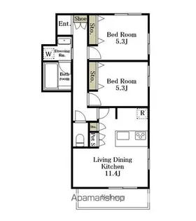 ルピナス【3階】の間取り