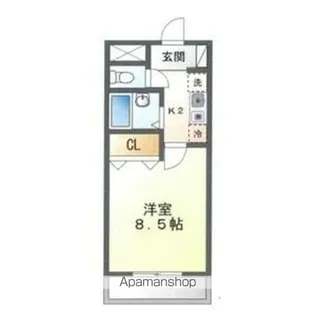 サンプラスⅢ【405号室】の間取り