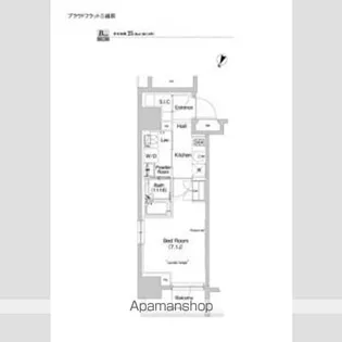 プラウドフラット三越前【11階】の間取り