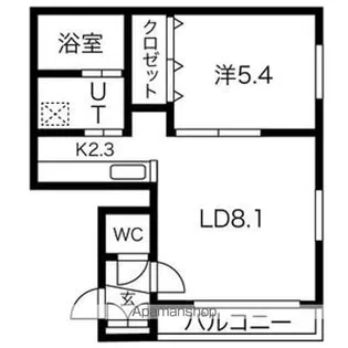 グランメール ROSA【4階】の間取り