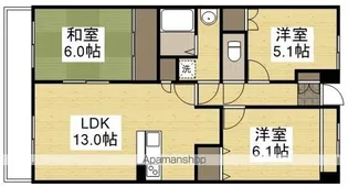 クレストール【4階】の間取り