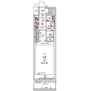 CREST TAPP金山【1302号室】の間取り