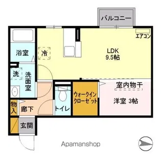 メゾン・ド・カルティエ【2階】の間取り